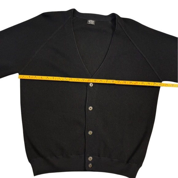 Inca Fashions Peruvian Alpaca Golf Cardigan Vintage Professional Black Men - Picture 7 of 11